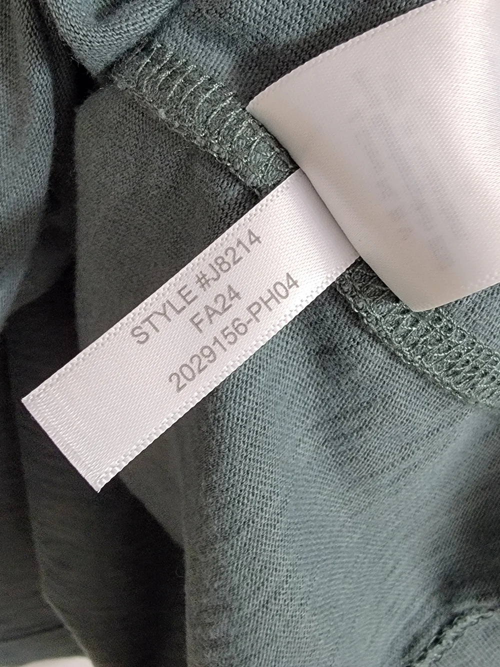 J Crew Mens Sage Green Henley Shirt Longsleeve Button Up Casual Cotton. Sz- XL